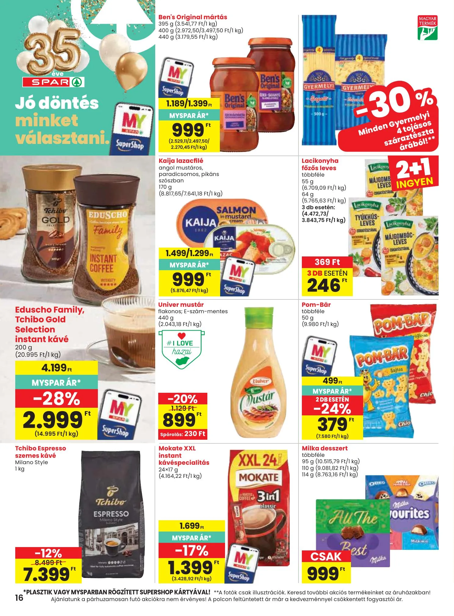 Spar akciós újság 10.08–10.14 – 16. oldal