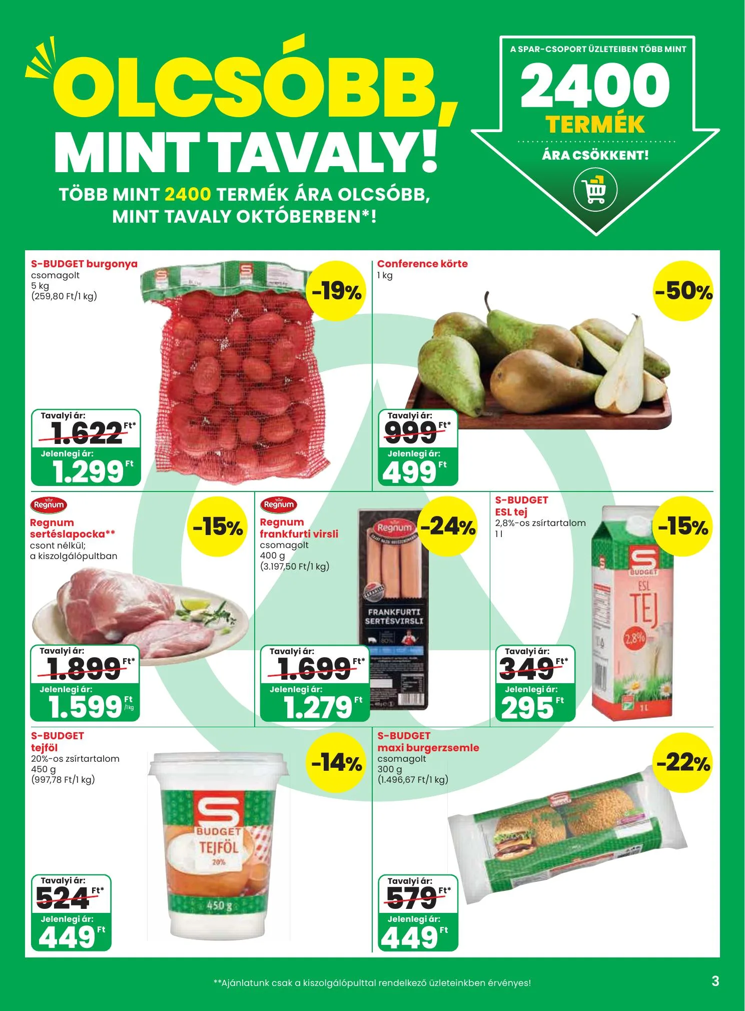 Spar akciós újság 10.08–10.14 – 3. oldal
