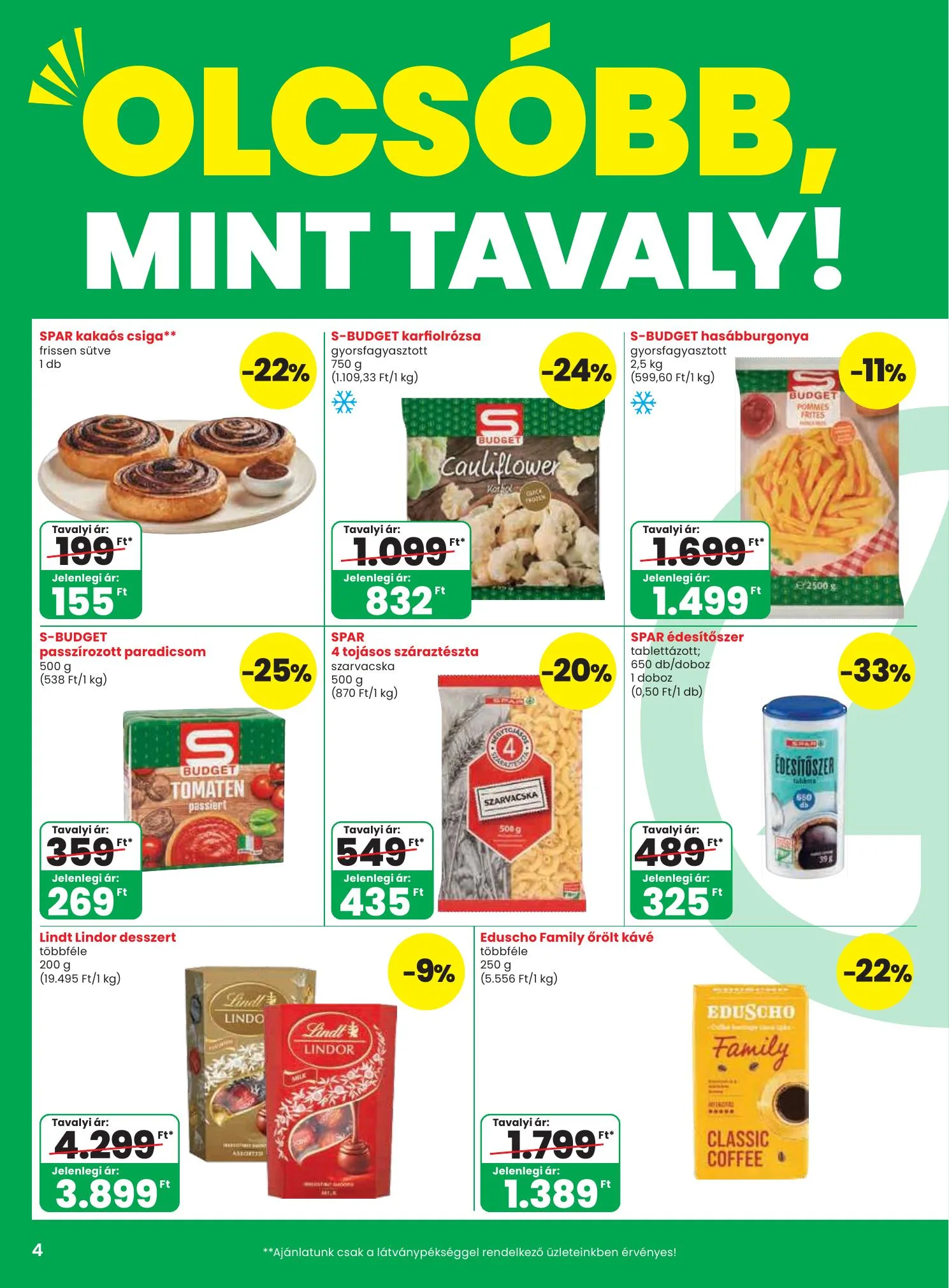 Spar akciós újság 10.08–10.14 – 4. oldal