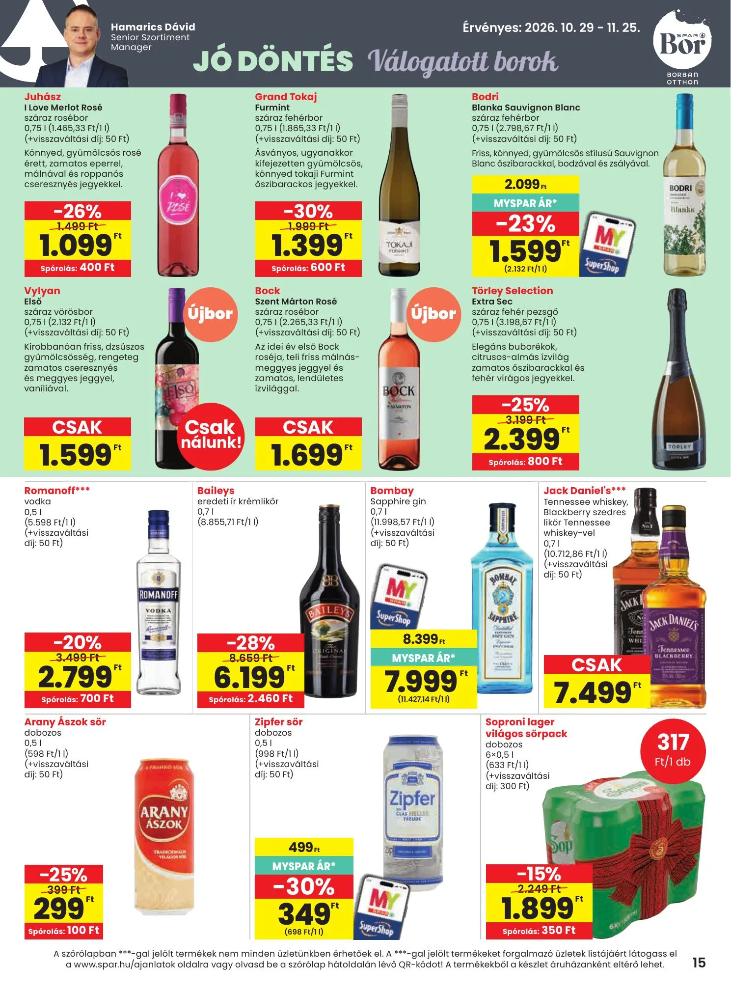 Spar akciós újság 10.29–11.04 – 15. oldal