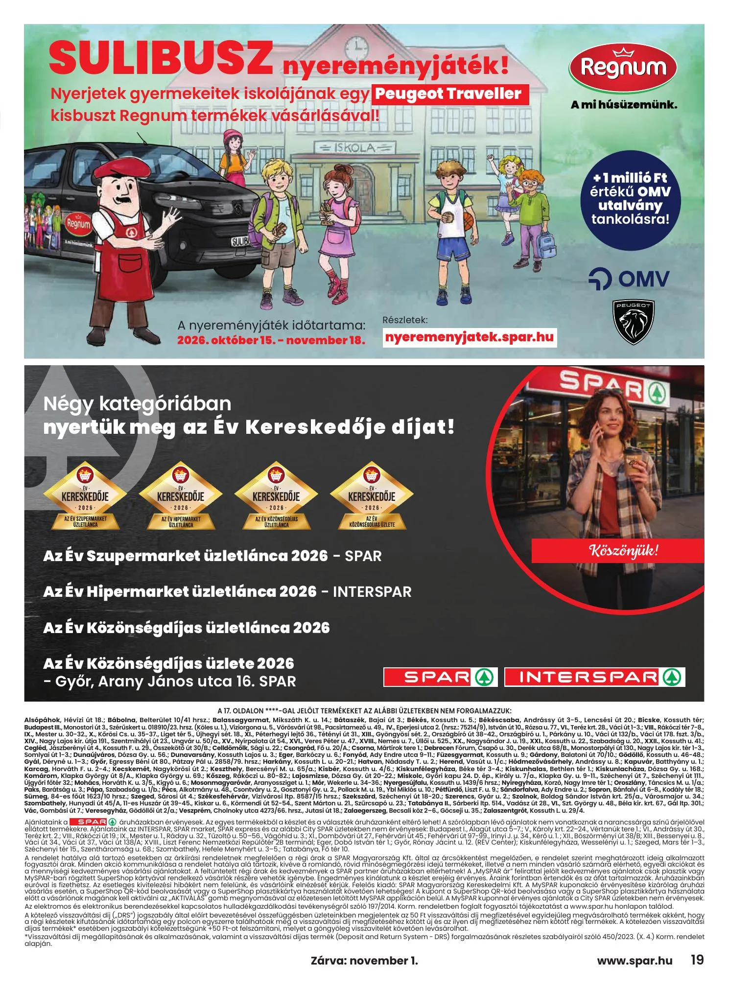 Spar akciós újság 10.29–11.04 – 19. oldal