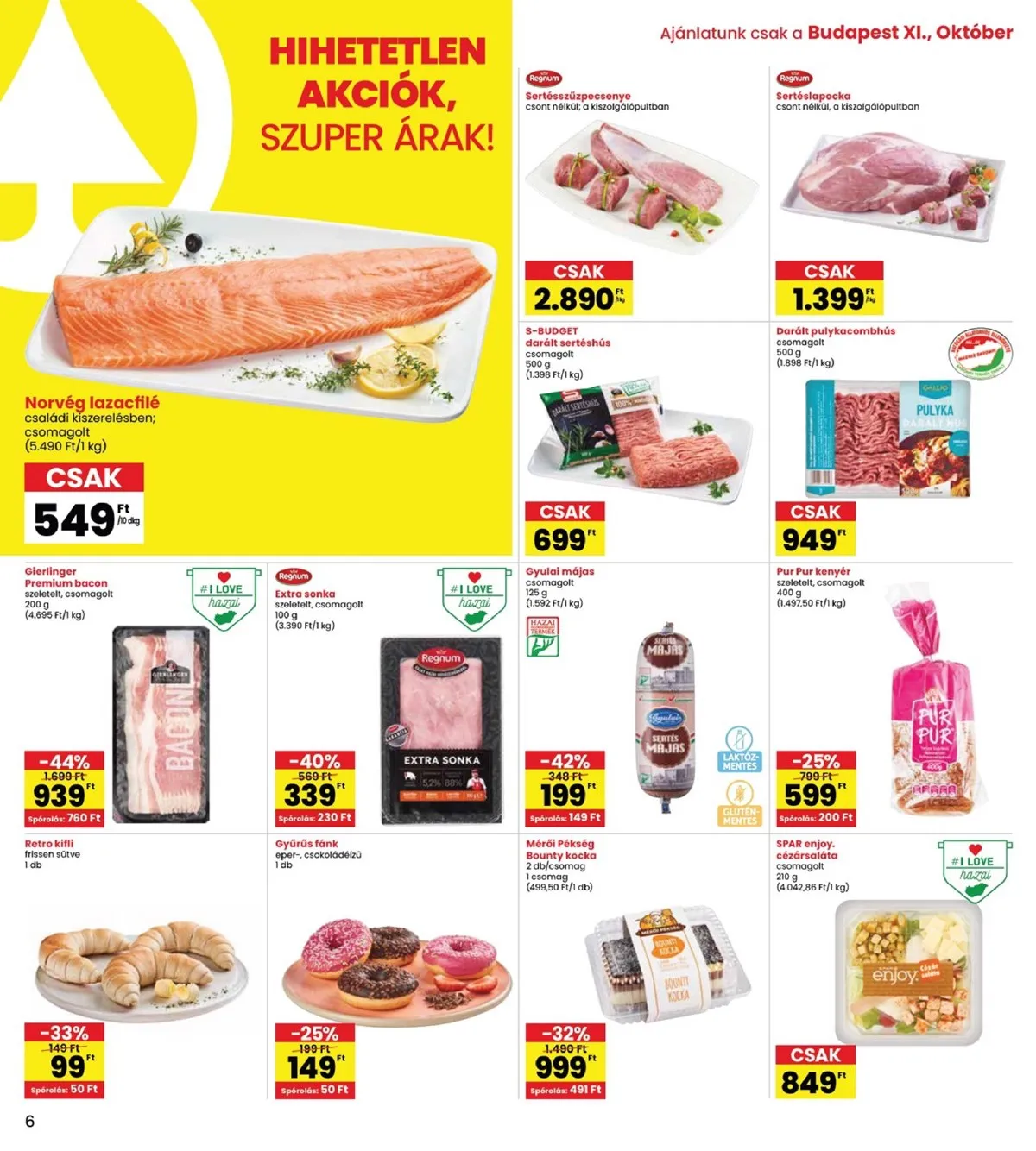 Spar akciós újság Alle uzlet megujulas 11.27–12.03 – 6. oldal