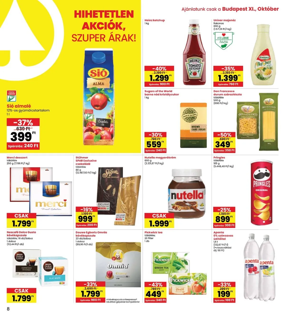 Spar akciós újság Alle uzlet megujulas 11.27–12.03 – 8. oldal