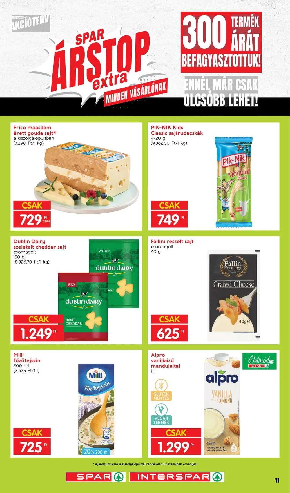 Spar akciós újság Arstop Extra 01.02–03.31 – 11. oldal