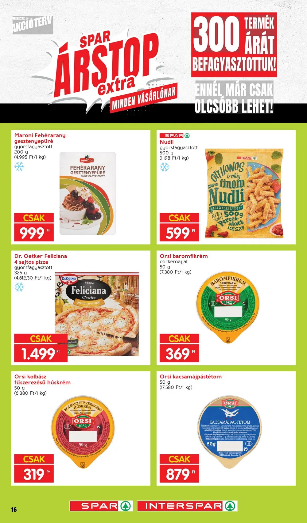 Spar akciós újság Arstop Extra 01.02–03.31 – 16. oldal