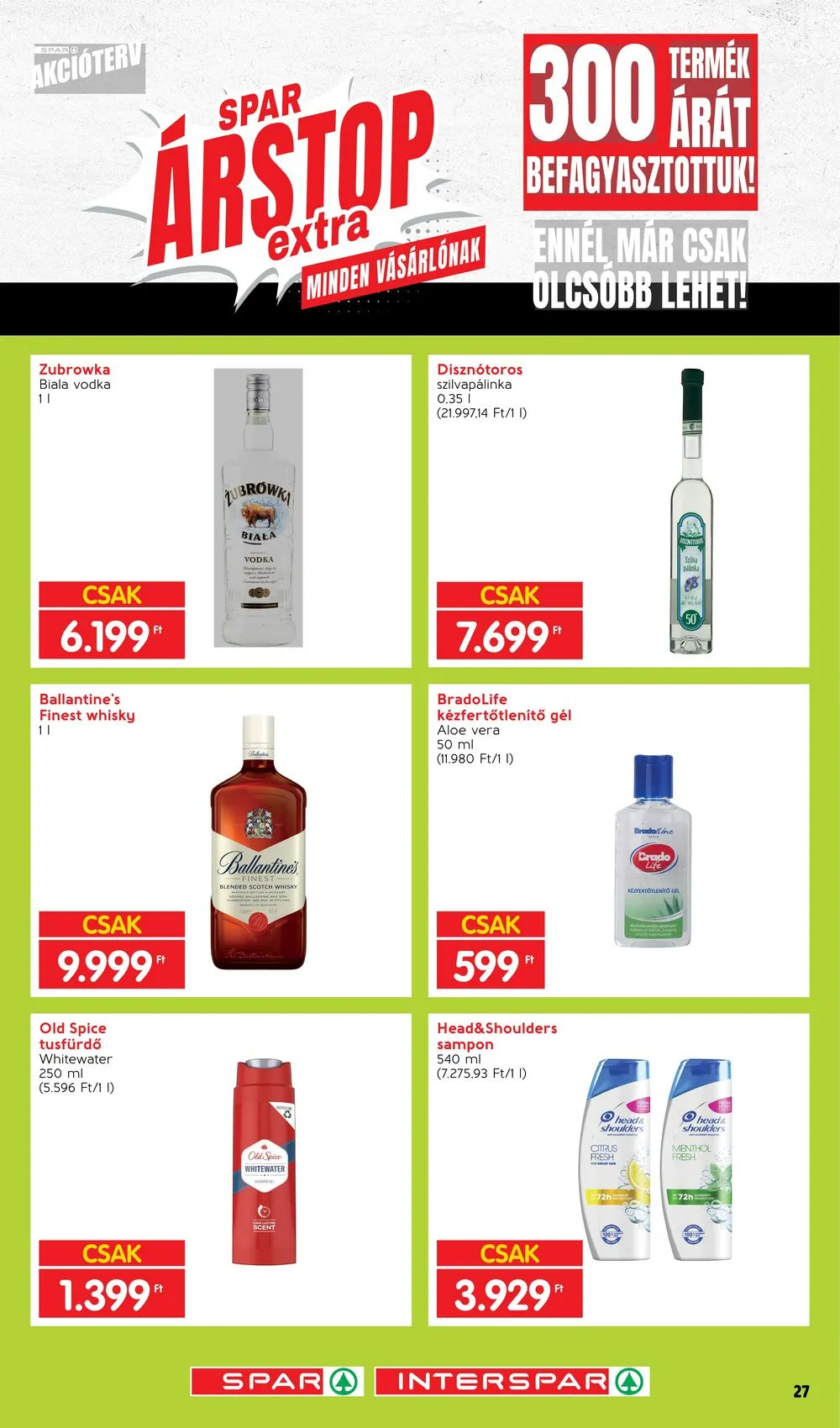 Spar akciós újság Arstop Extra 01.02–03.31 – 27. oldal
