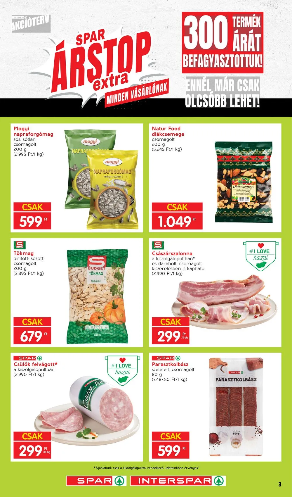 Spar akciós újság Arstop Extra 01.02–03.31 – 3. oldal