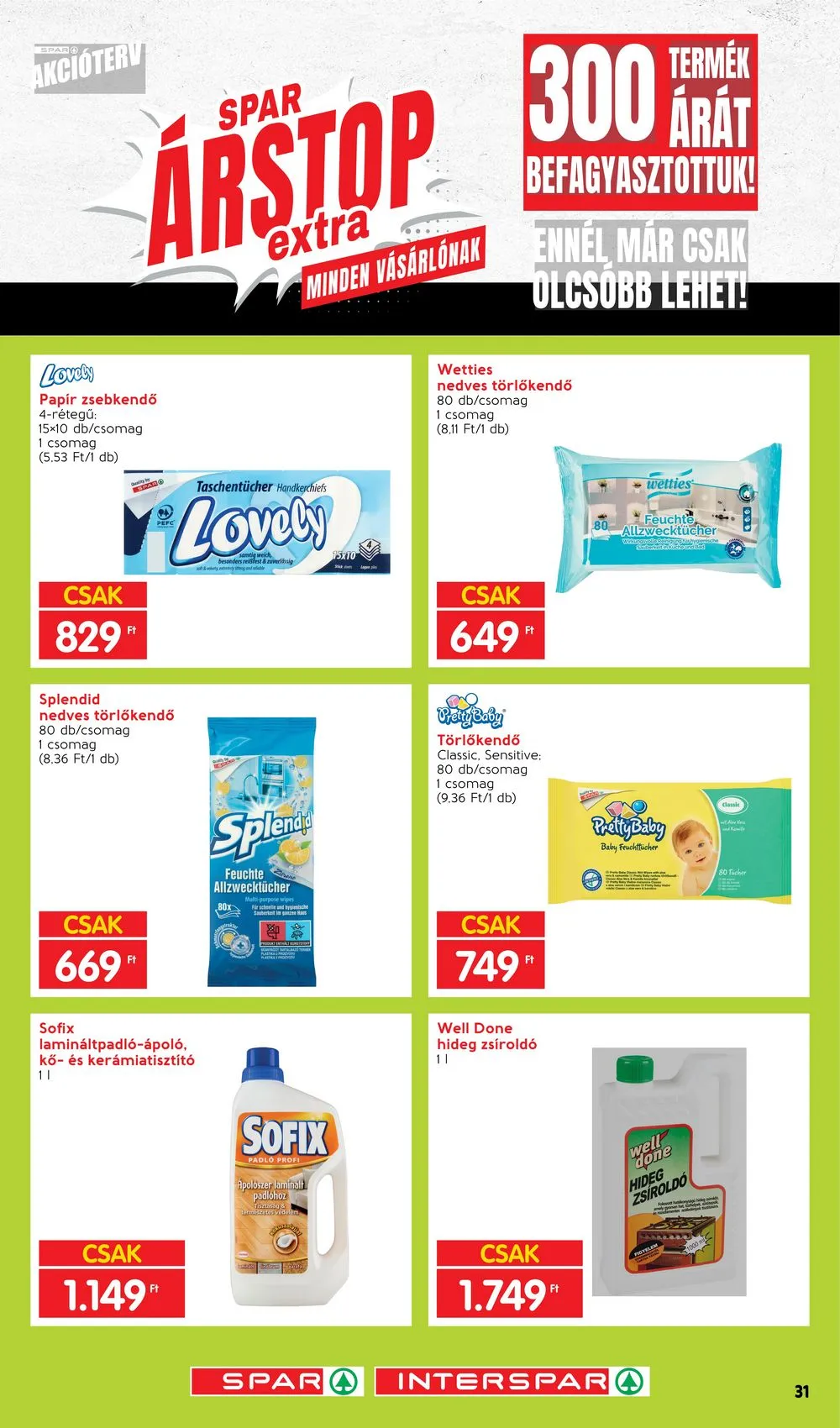 Spar akciós újság Arstop Extra 01.02–03.31 – 31. oldal
