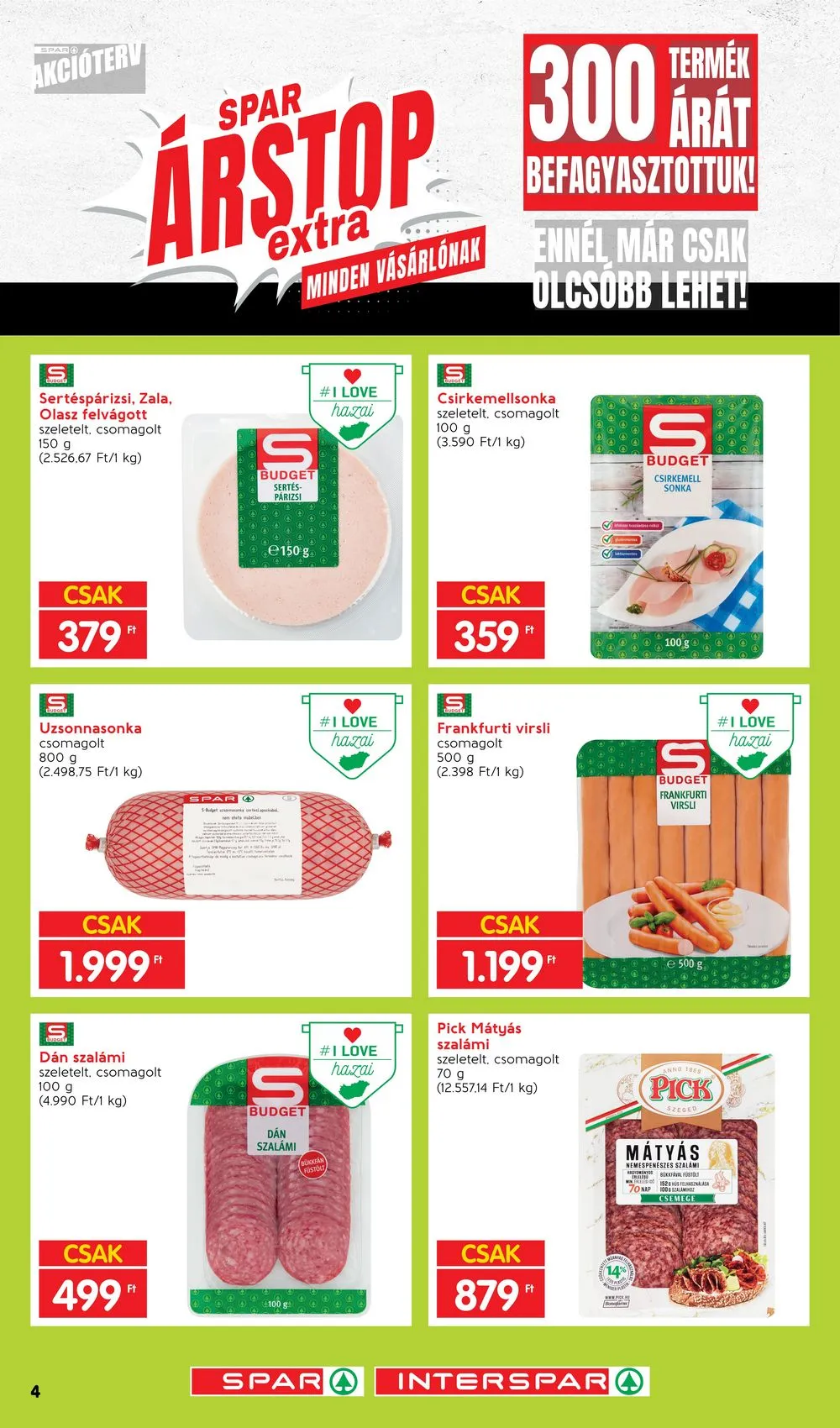 Spar akciós újság Arstop Extra 01.02–03.31 – 4. oldal