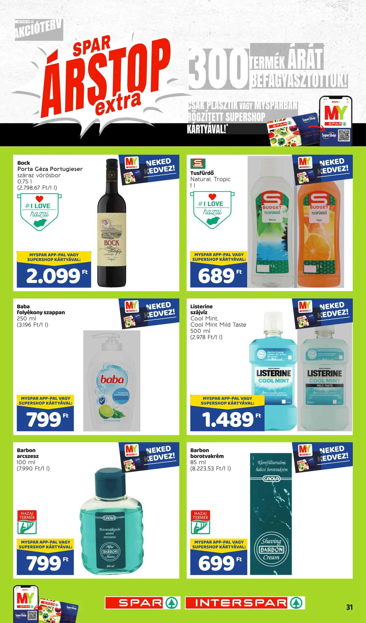 Spar akciós újság Arstop 11.24–01.31 – 31. oldal