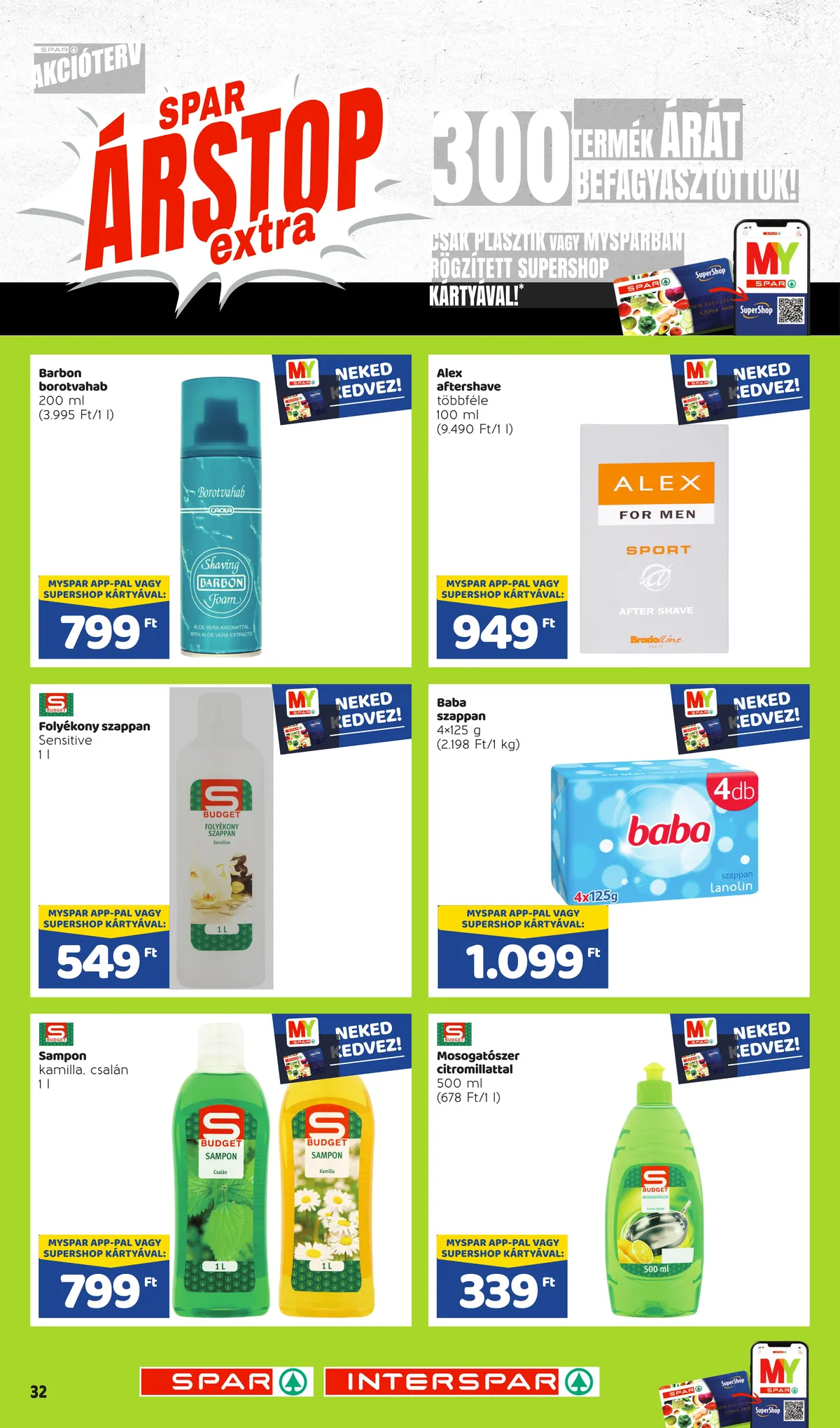 Spar akciós újság Arstop 11.24–01.31 – 32. oldal