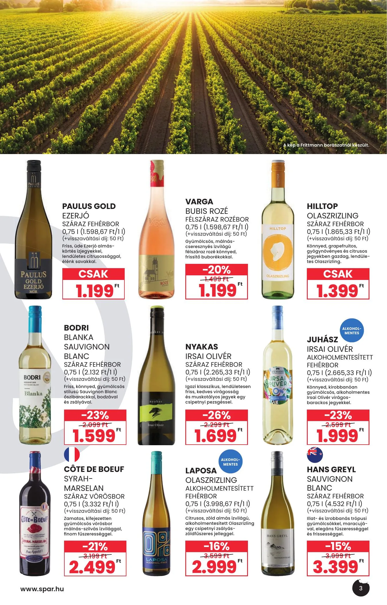 Spar akciós újság Bor nyar 07.01–07.29 – 3. oldal