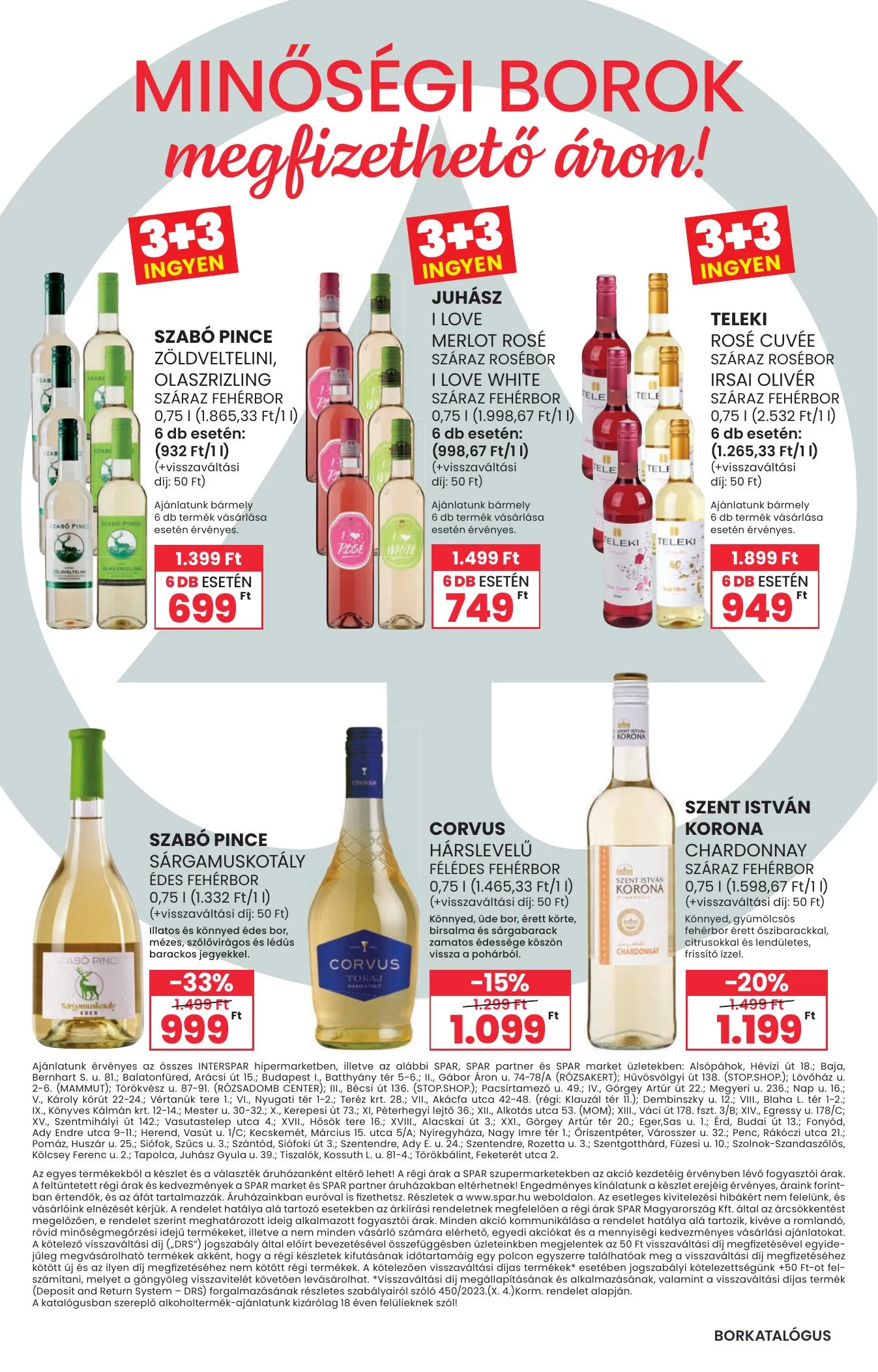 Spar akciós újság Bor nyar 07.01–07.29 – 8. oldal