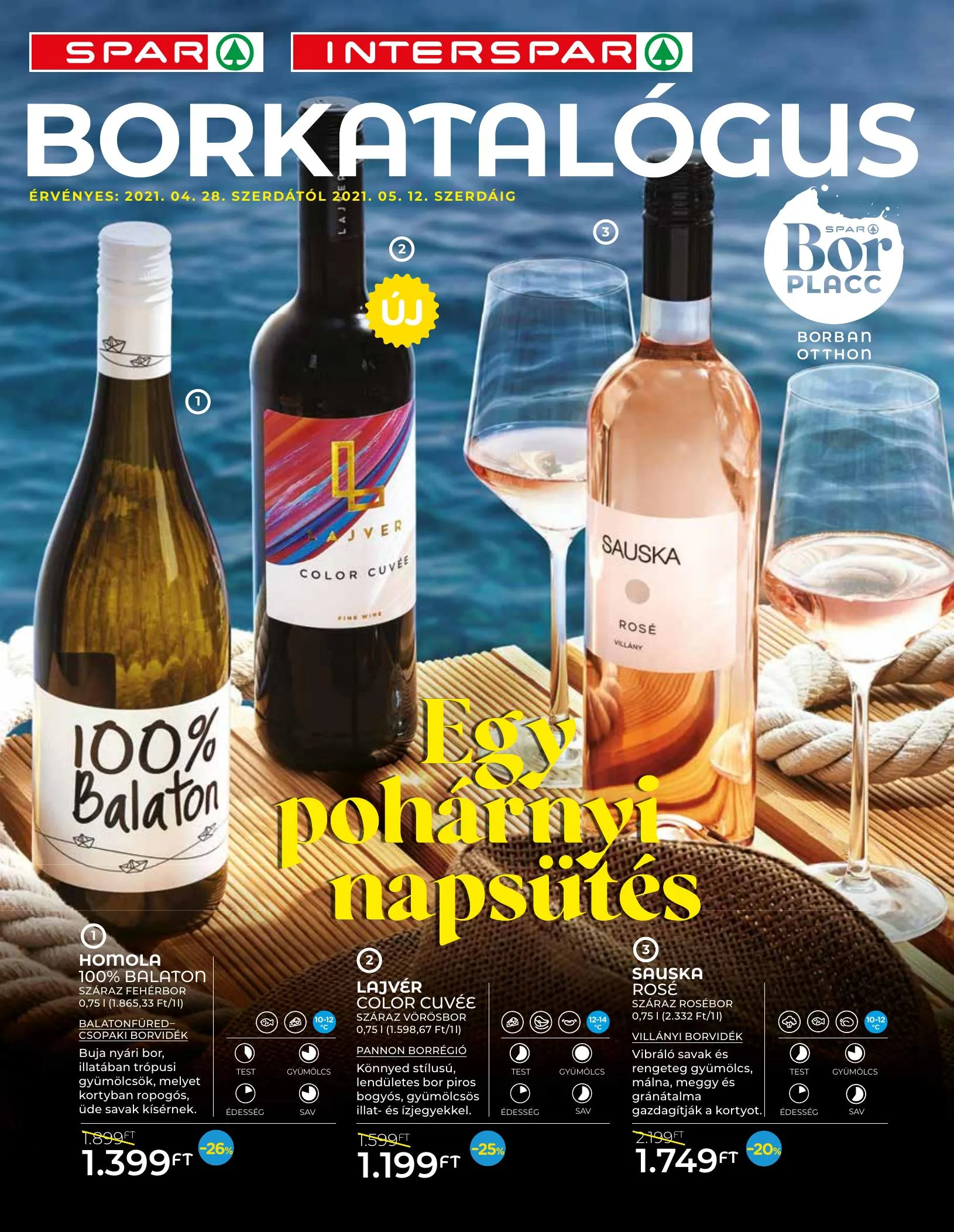 Spar akciós újság Borkatalogus 04.28–05.12
