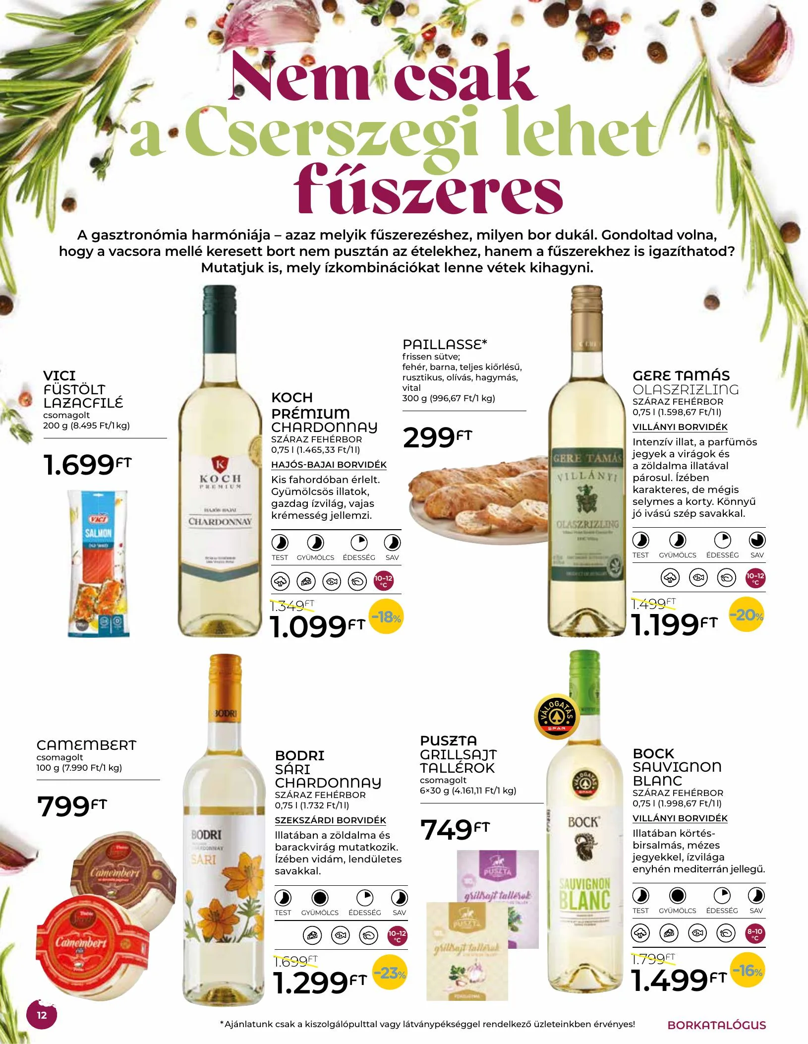 Spar akciós újság Borkatalogus 04.28–05.12 – 12. oldal
