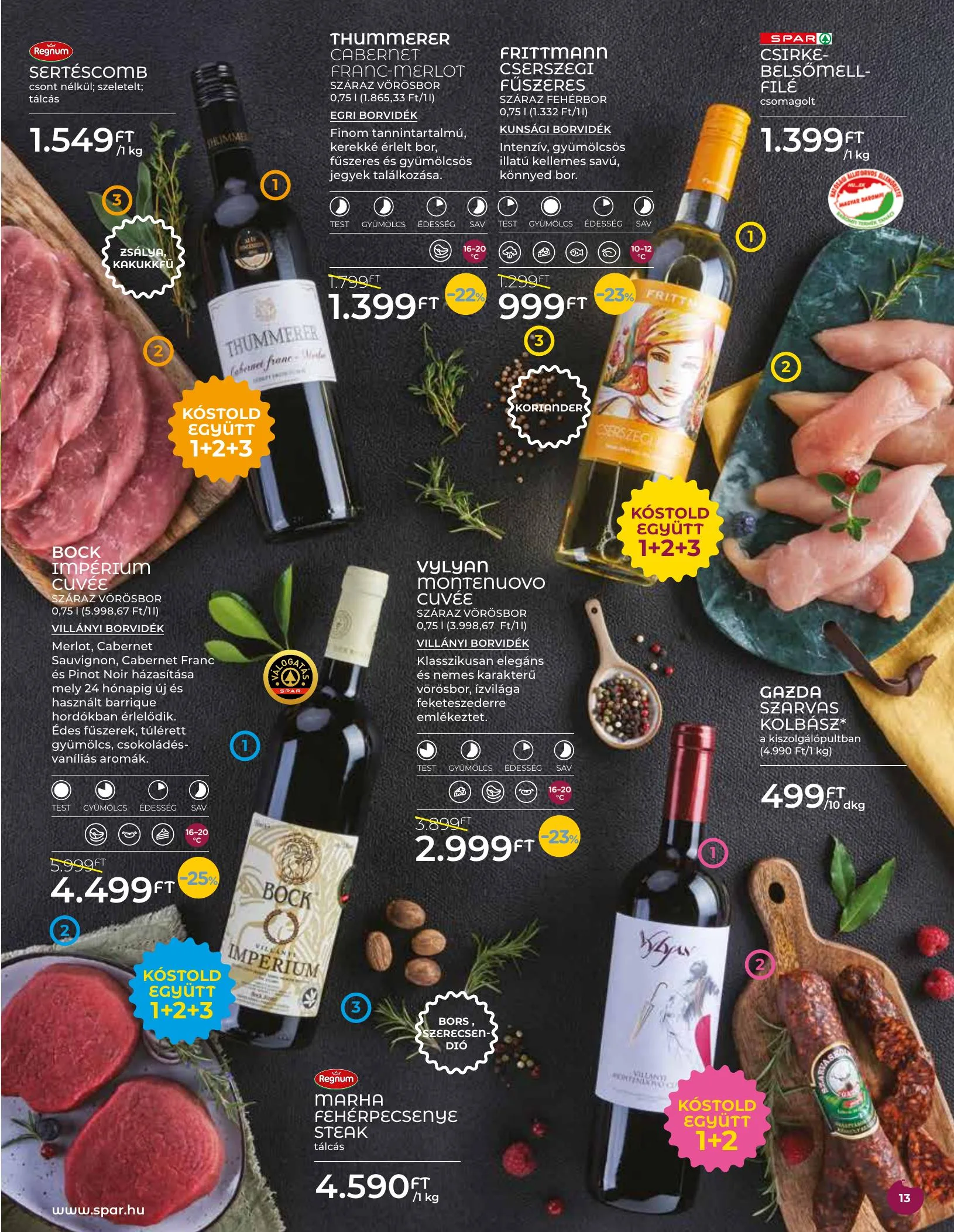 Spar akciós újság Borkatalogus 04.28–05.12 – 13. oldal