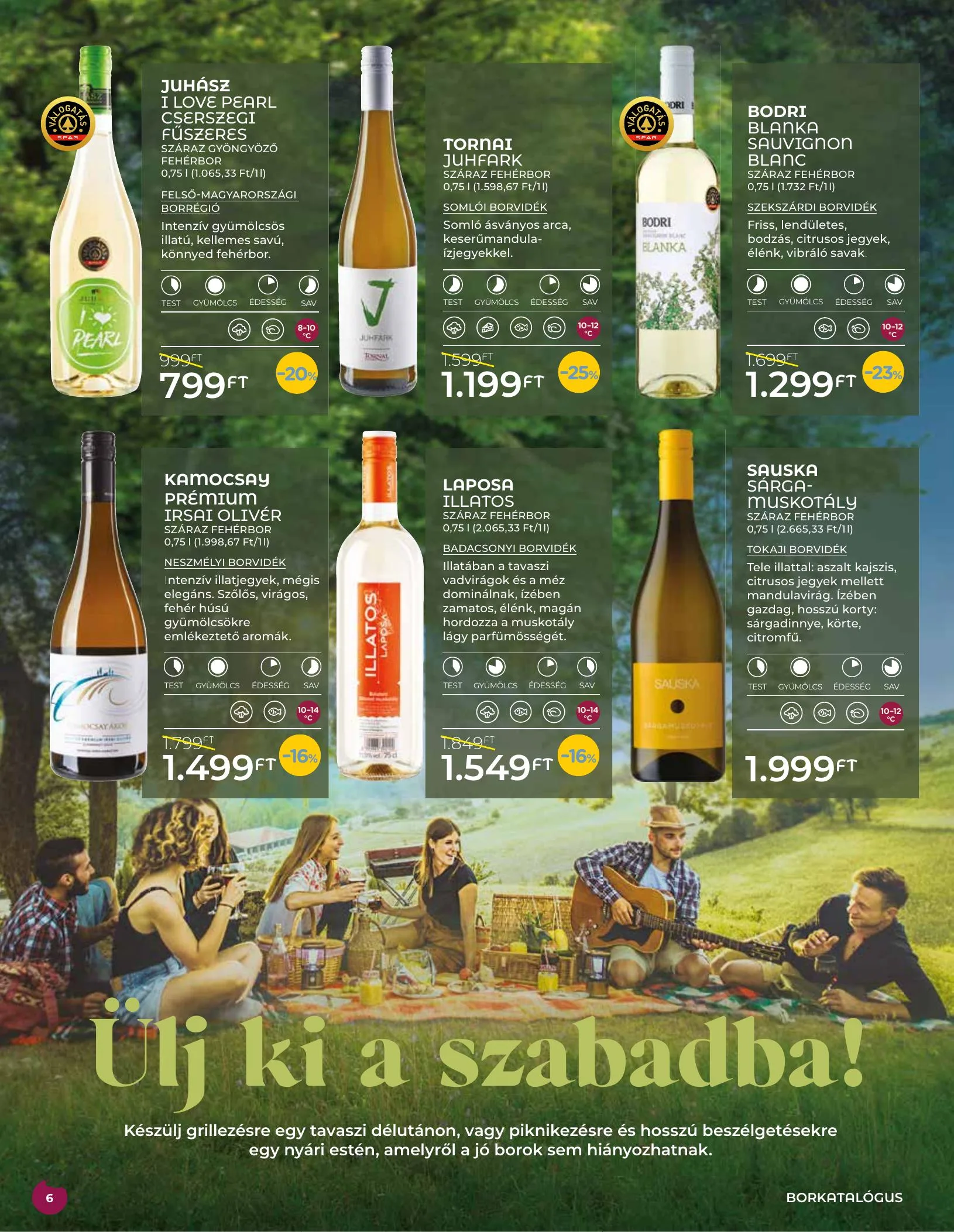 Spar akciós újság Borkatalogus 04.28–05.12 – 6. oldal