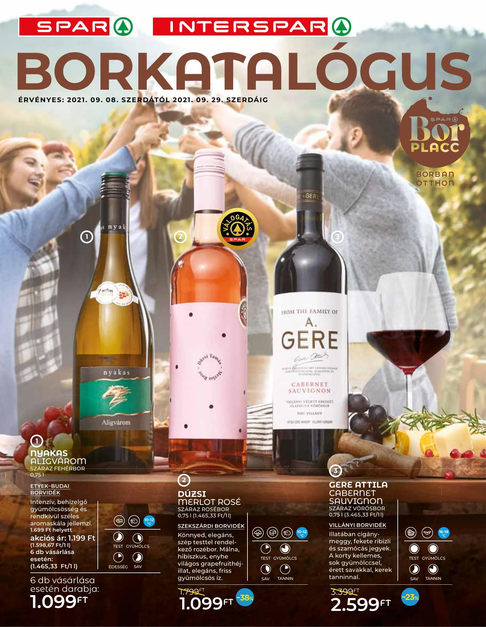 Spar akciós újság Borkatalogus 09.08–09.29