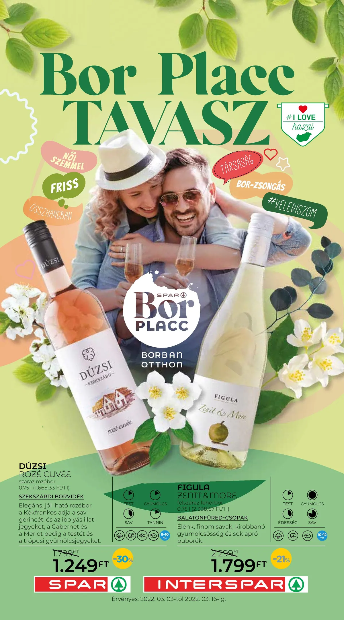Spar akciós újság Borkatalogus 03.03–03.16