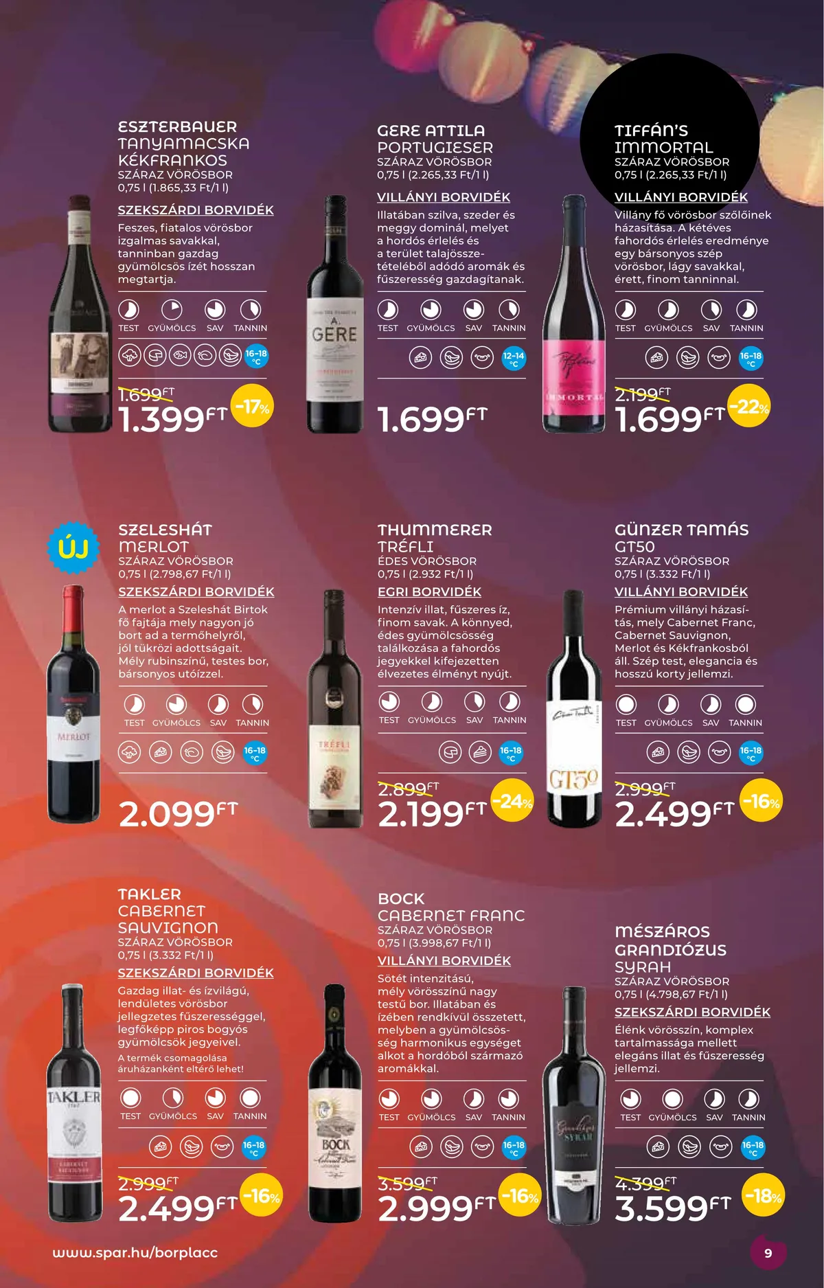 Spar akciós újság Borkatalogus 05.11–05.25 – 9. oldal