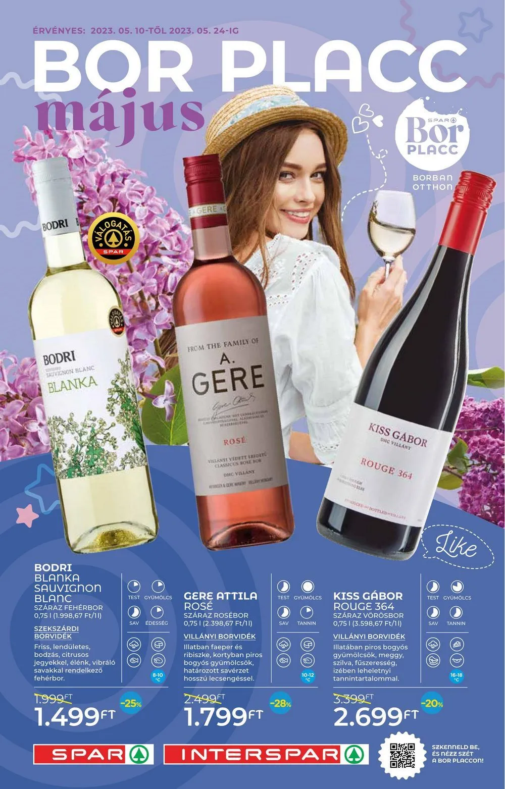 Spar akciós újság Borkatalogus 05.10–05.24