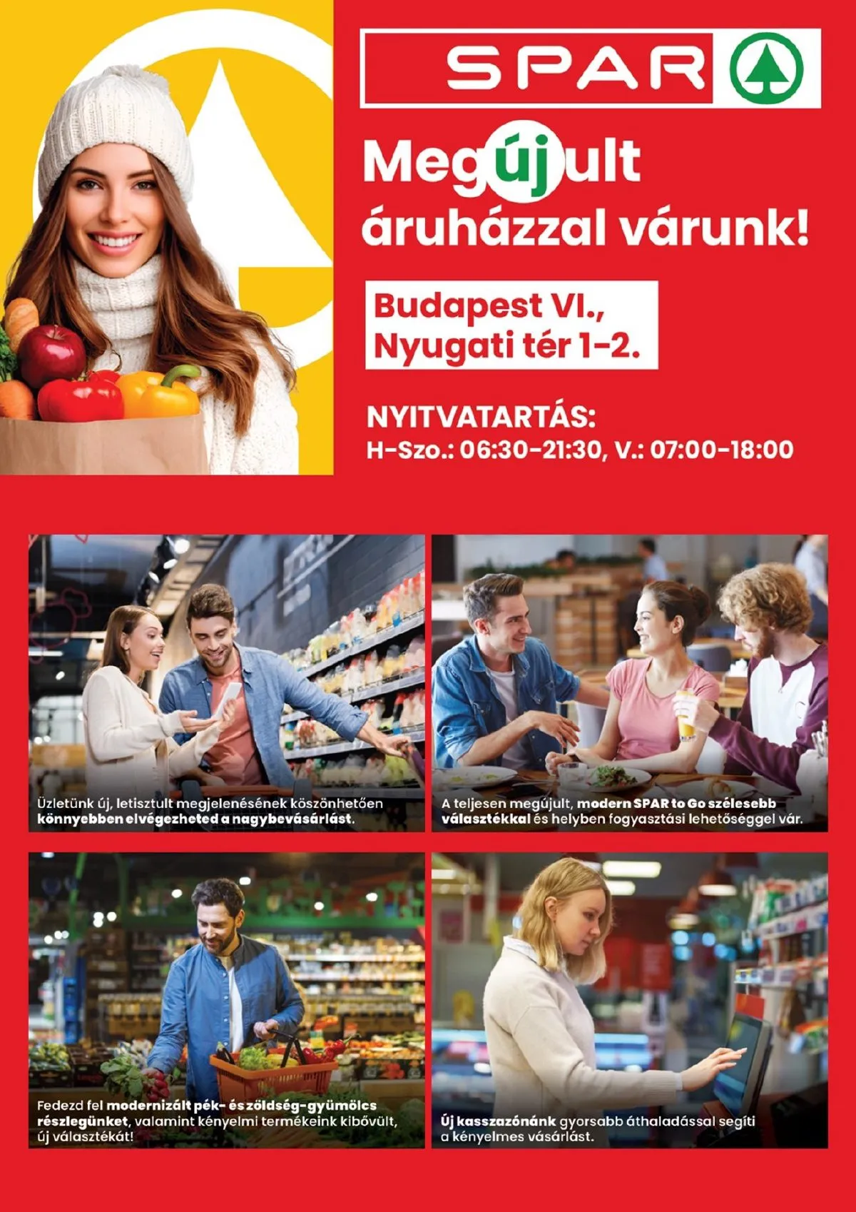 Spar akciós újság Bp. Nyugati ter megujulas 12.04–12.10