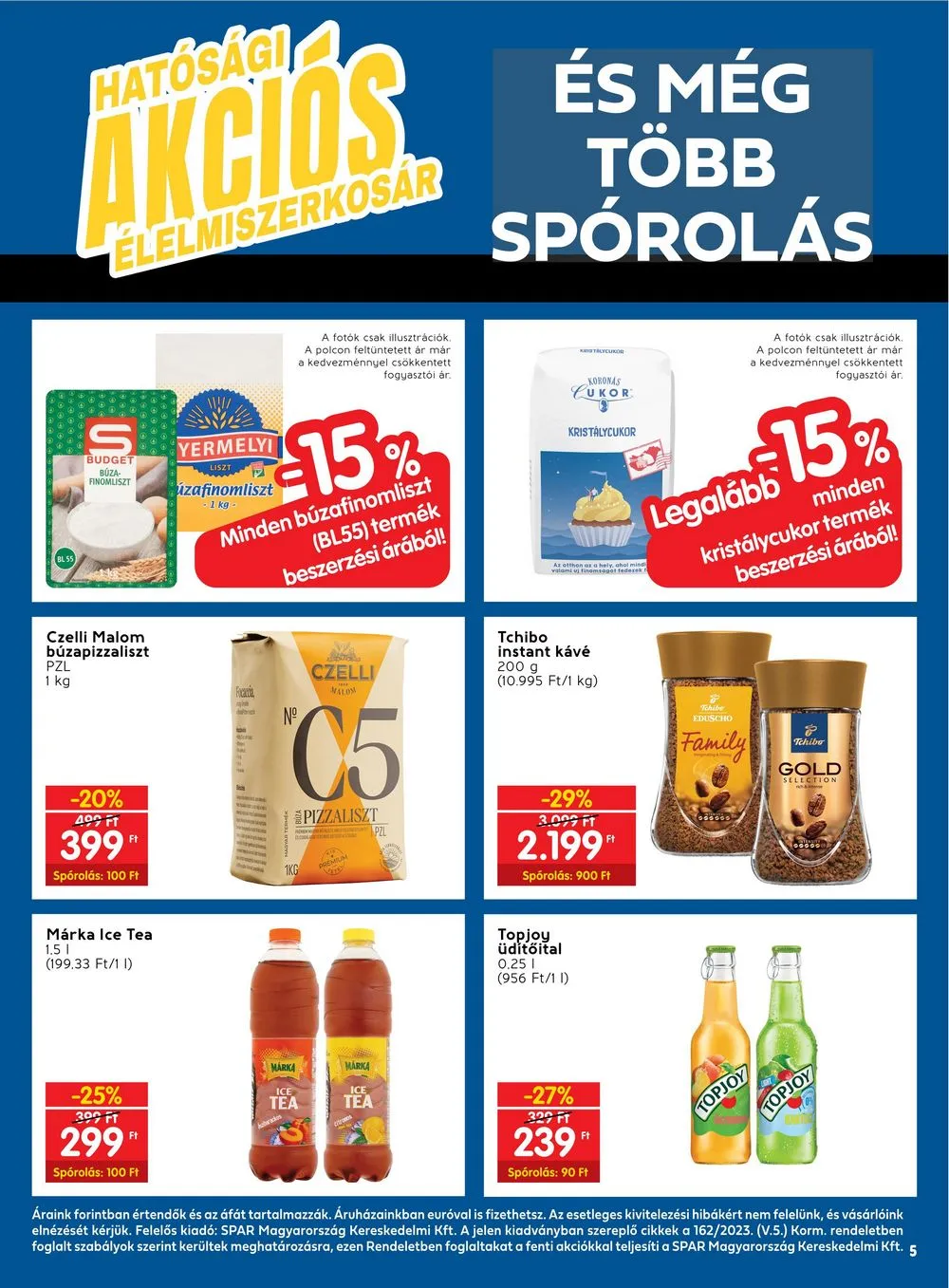Spar akciós újság Elelmiszerkosar 03.21–04.03 – 5. oldal