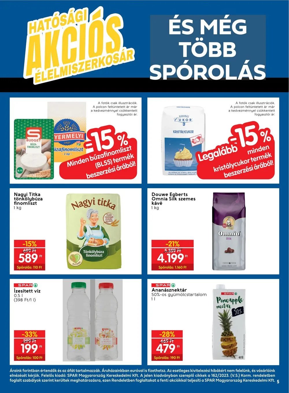 Spar akciós újság Elelmiszerkosar 04.15–04.24 – 5. oldal