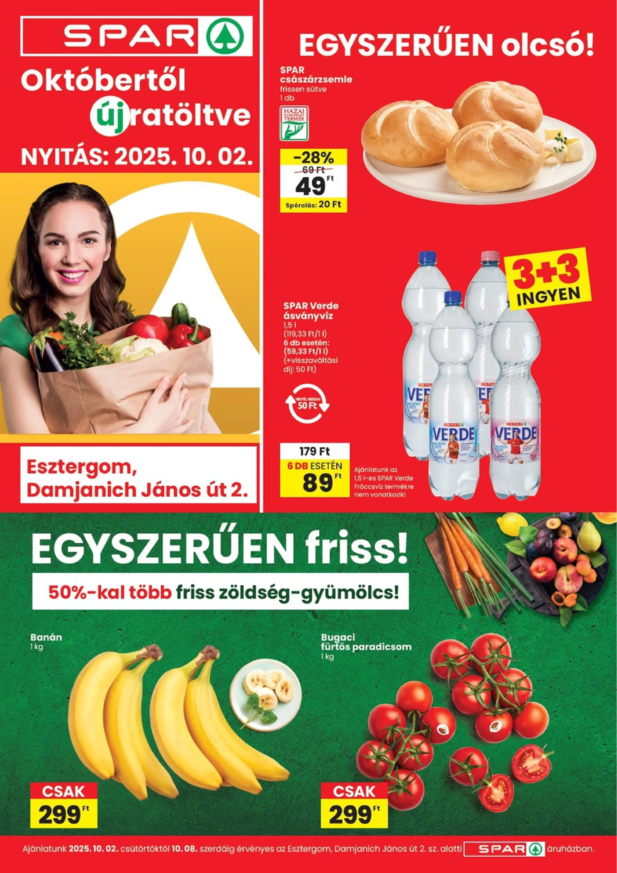 Spar akciós újság Esztergom uzletnyitas 10.02–10.08