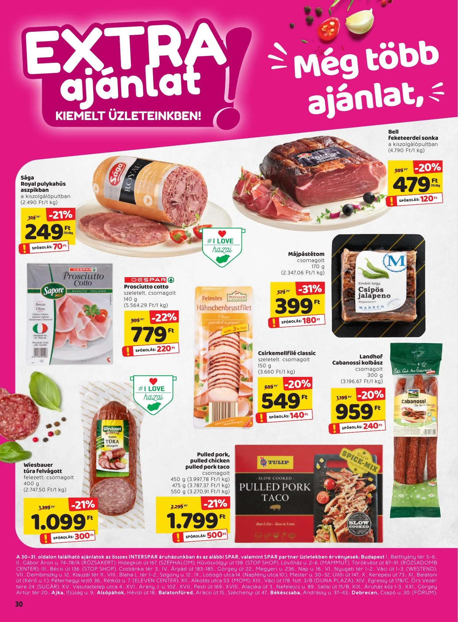 Spar akciós újság Extra 03.11–03.17