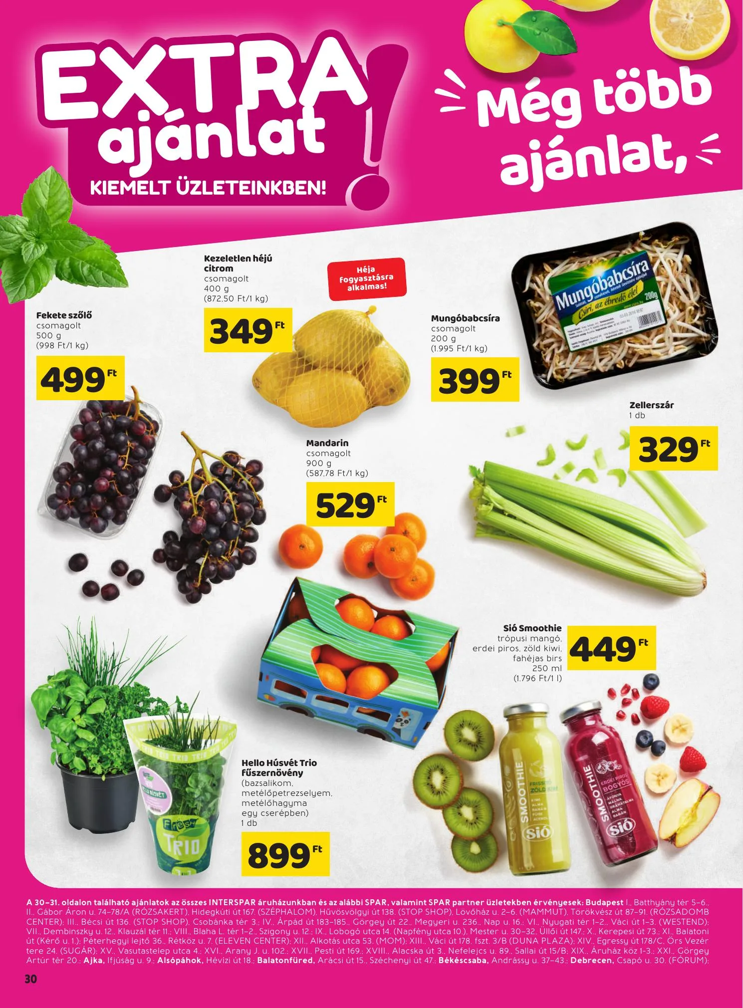 Spar akciós újság Extra 03.25–04.03