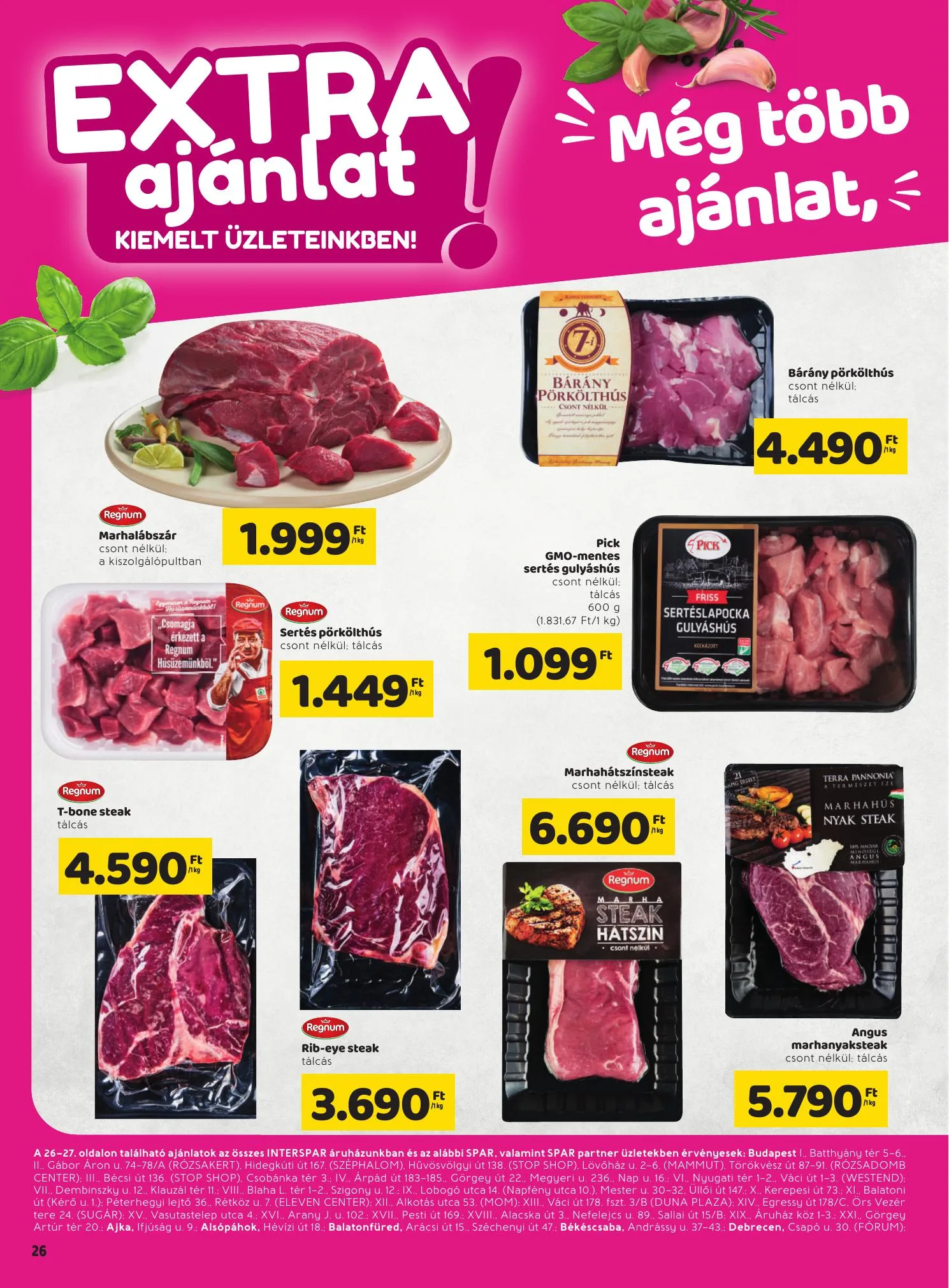 Spar akciós újság Extra 04.22–04.28