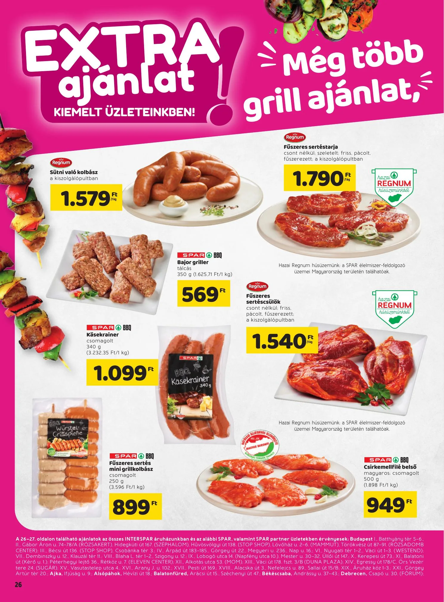 Spar akciós újság Extra 05.27–06.02