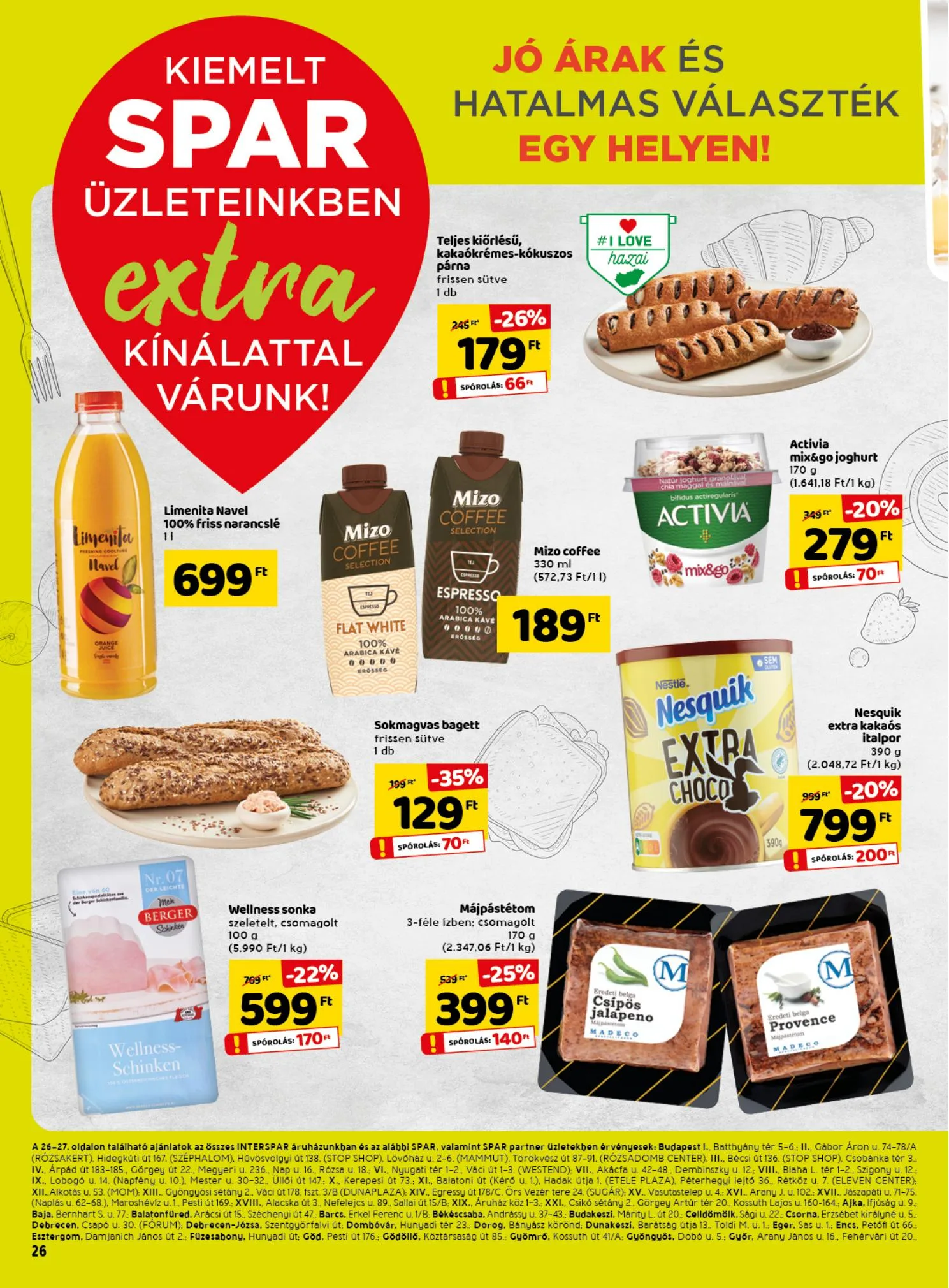 Spar akciós újság Extra 09.16–09.22