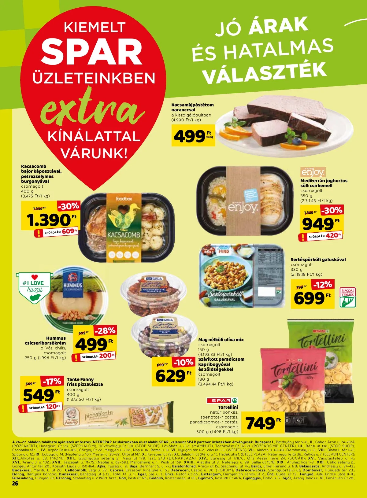 Spar akciós újság Extra 01.27–02.02