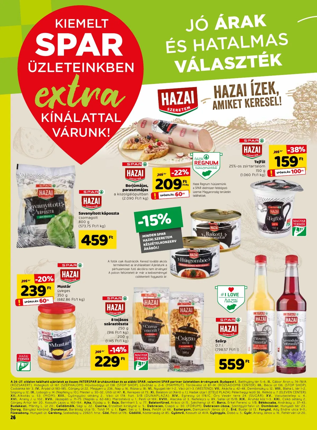 Spar akciós újság Extra 02.03–02.09