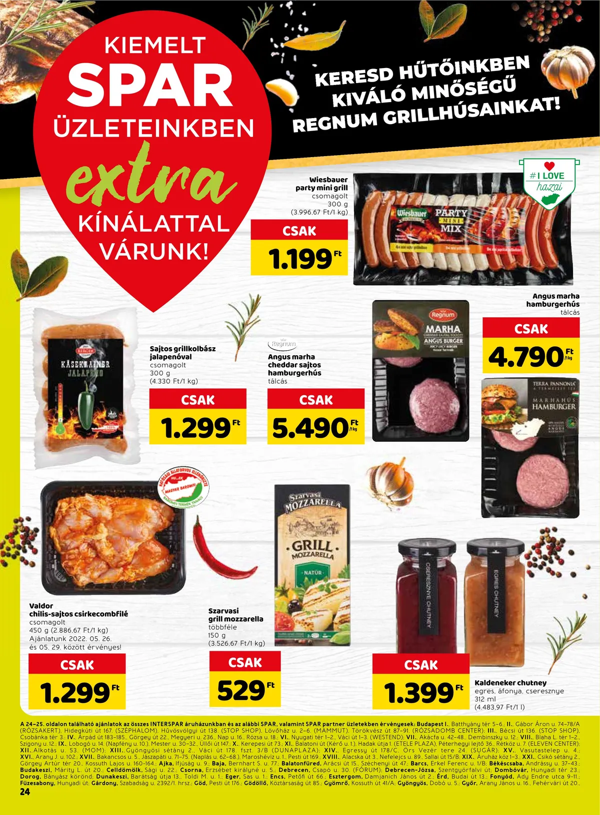 Spar akciós újság Extra 05.26–06.01