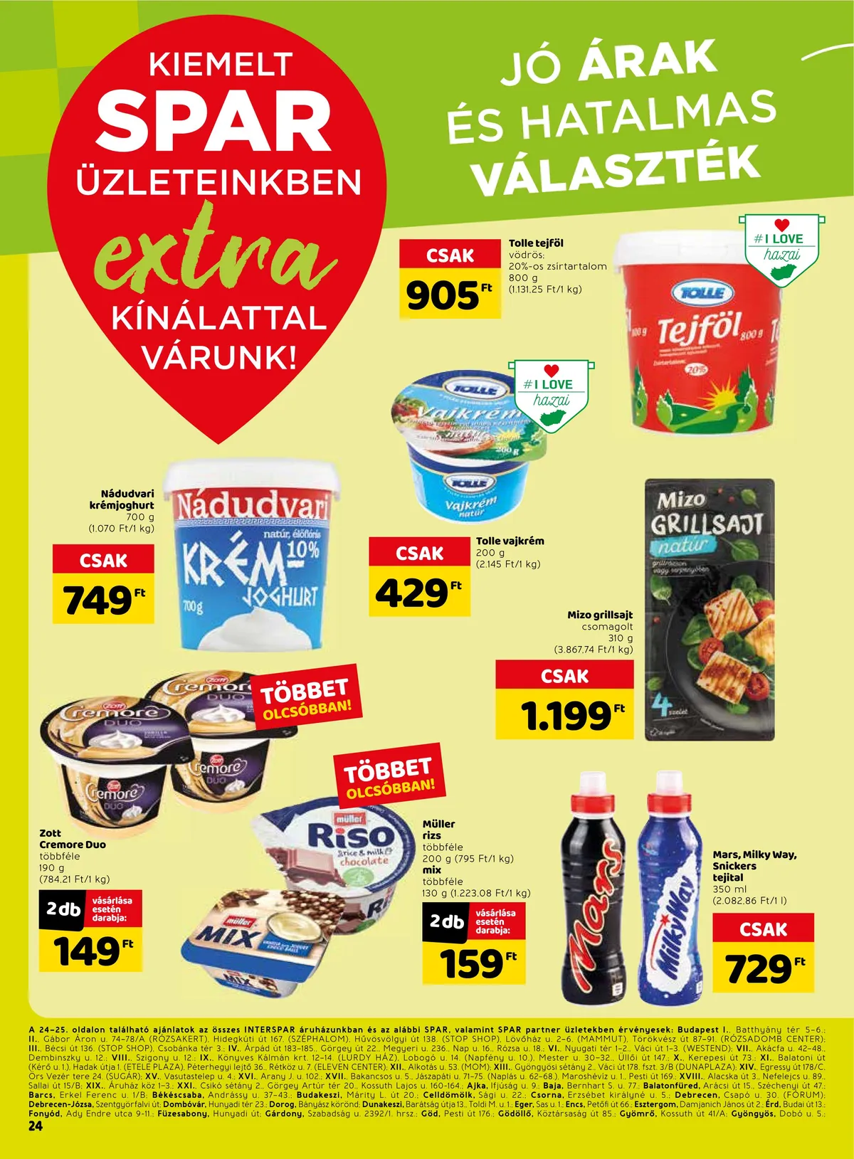 Spar akciós újság Extra 06.09–06.15