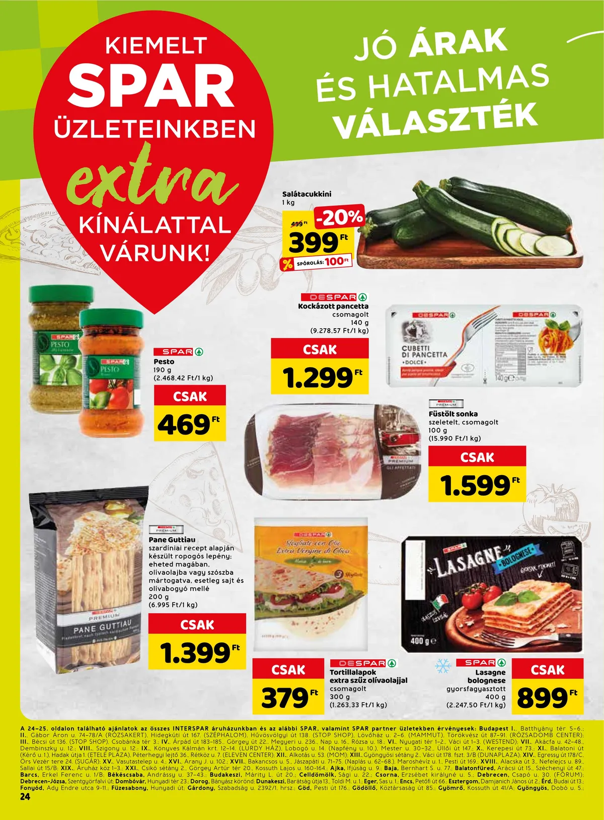 Spar akciós újság Extra 08.11–08.17