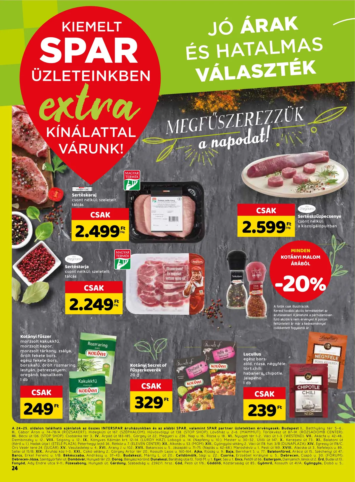 Spar akciós újság Extra 09.01–09.07