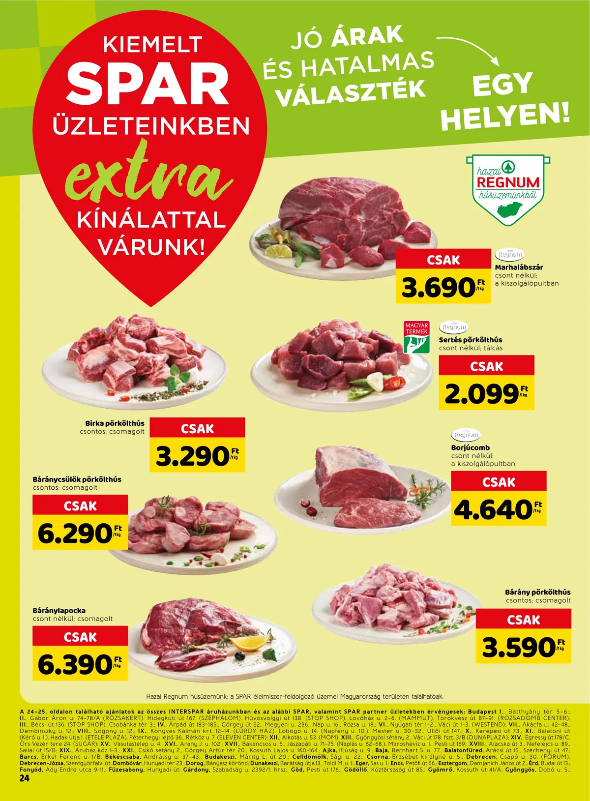 Spar akciós újság Extra 09.22–09.28