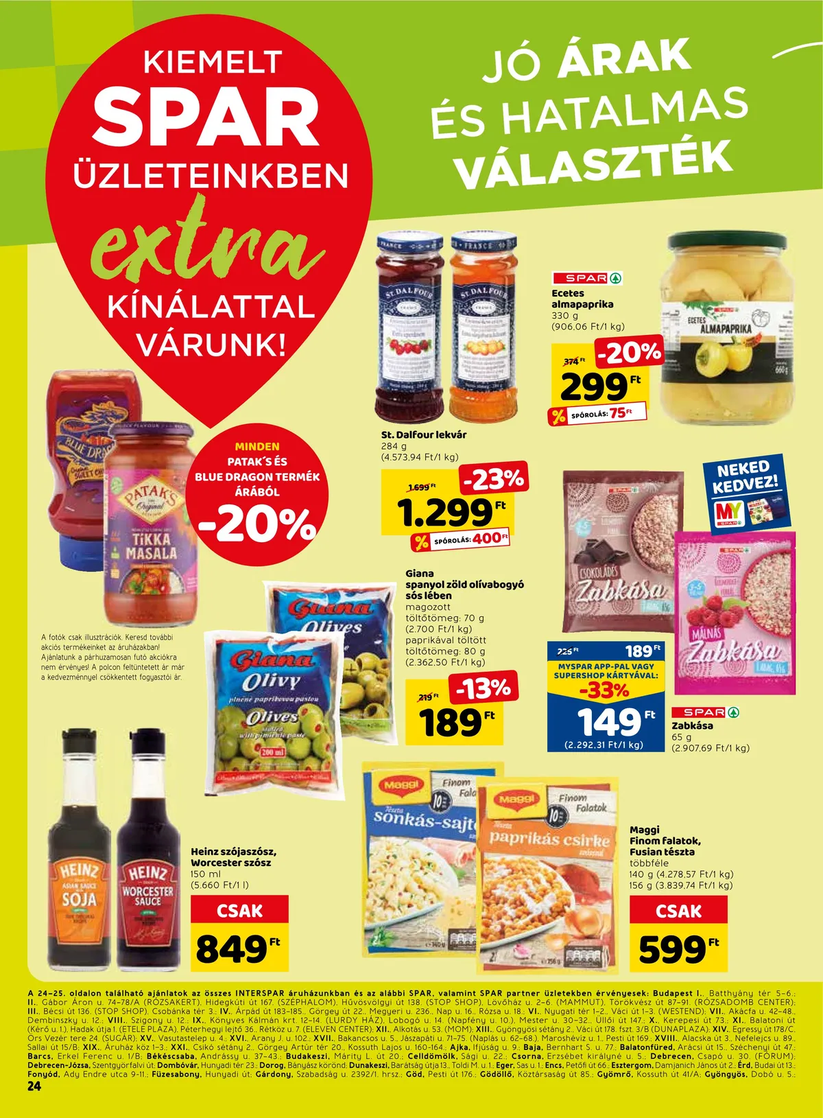 Spar akciós újság Extra 09.29–10.05