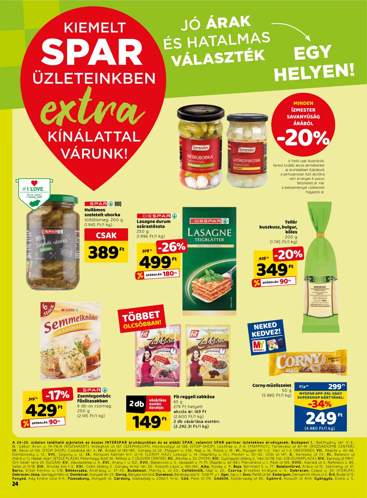 Spar akciós újság Extra 10.06–10.12