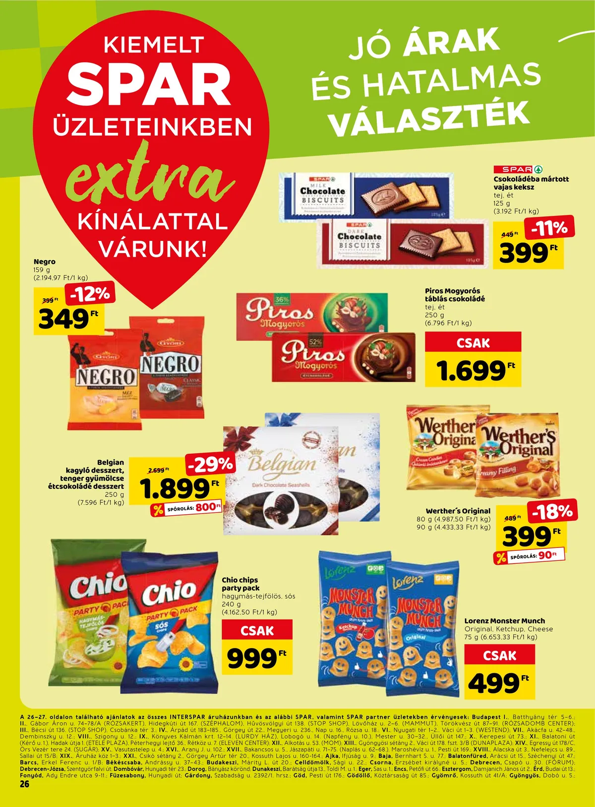 Spar akciós újság Extra 10.20–10.26 – 3. oldal
