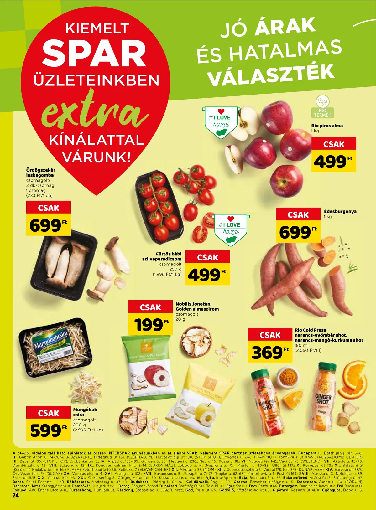 Spar akciós újság Extra 10.27–11.02