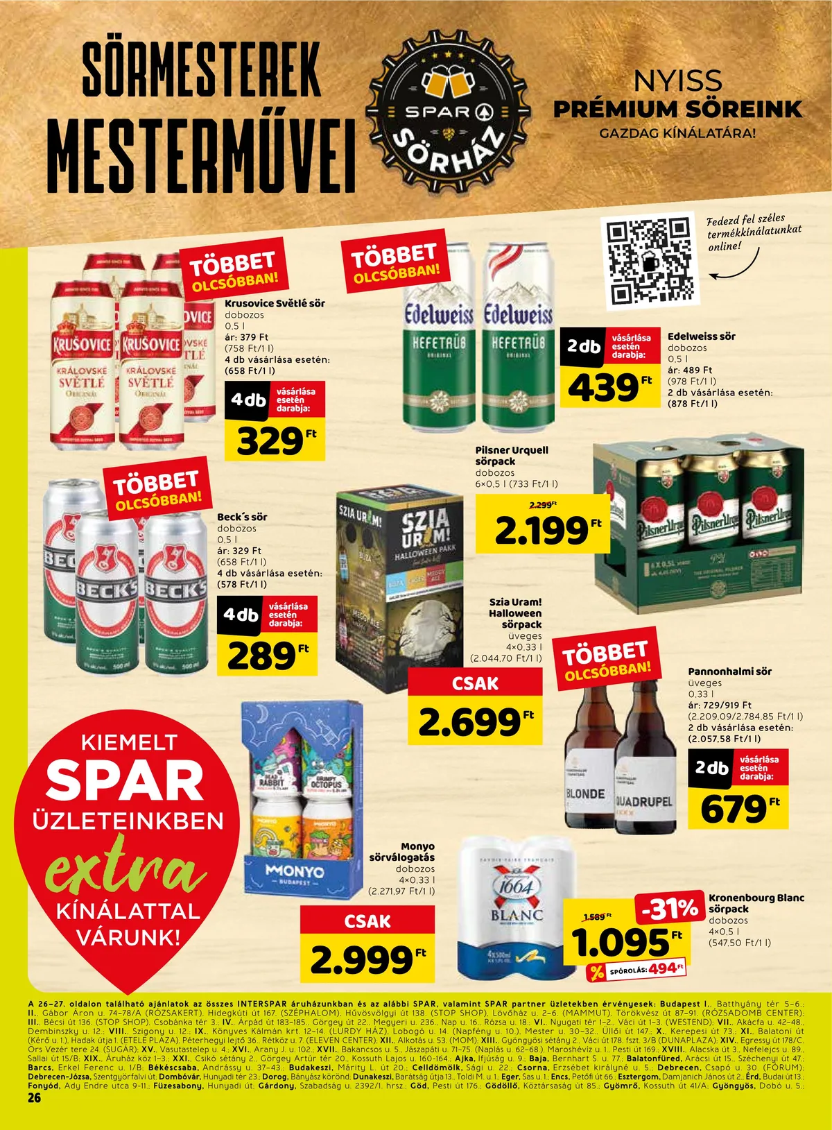 Spar akciós újság Extra 10.27–11.02 – 3. oldal