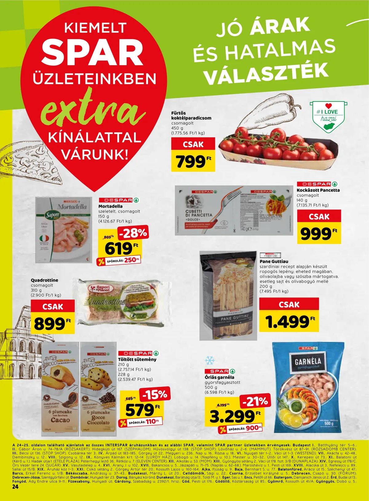Spar akciós újság Extra 11.10–11.16