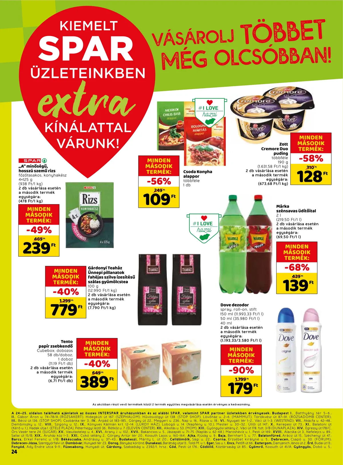 Spar akciós újság Extra 11.17–11.23