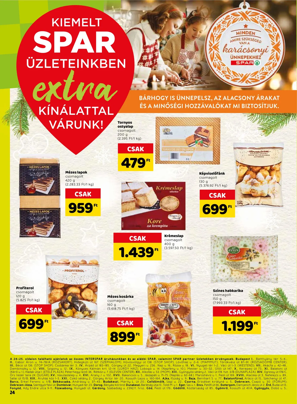 Spar akciós újság Extra 11.24–11.30