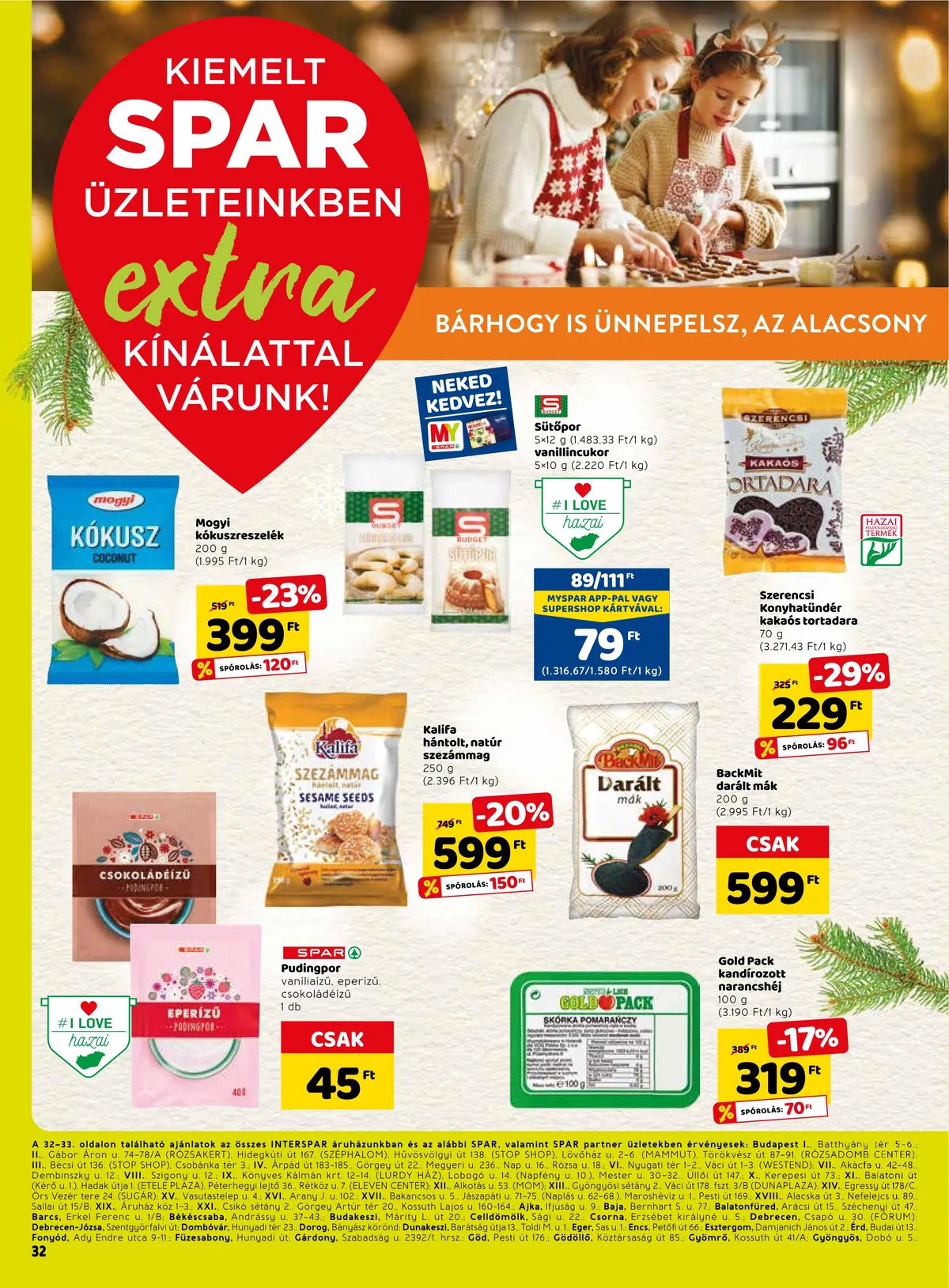 Spar akciós újság Extra 12.08–12.14